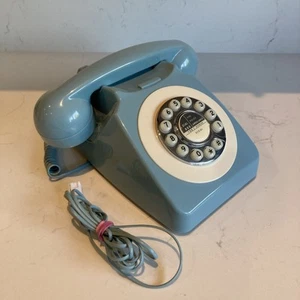 Benross Classic Retro Vintage Telefon domowy Dzwonek Ringer Kacze jajko jasnoniebieski - Zdjęcie 1 z 13