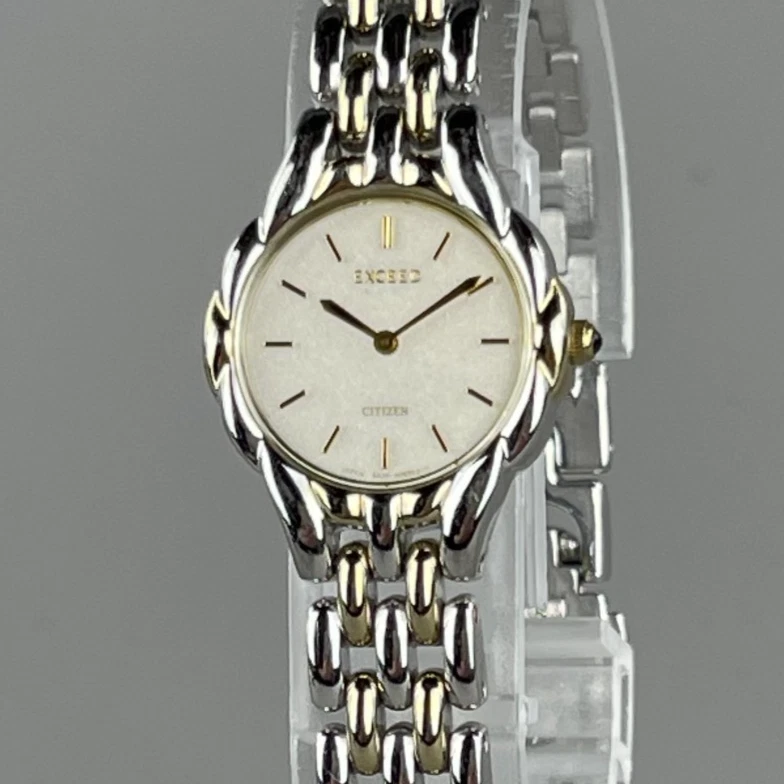 Reloj CTIZEN EXCEDER Damas 20mm Cuarzo Plata Oro Banda SS 5420-H0452 Foto 1 de 4