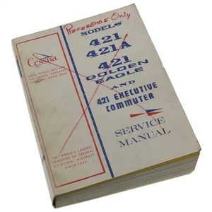 Cessna 421 Golden Eagle & Exec Commuter Service Maintenance Manual 1968 - 1975 - Picture 1 of 3