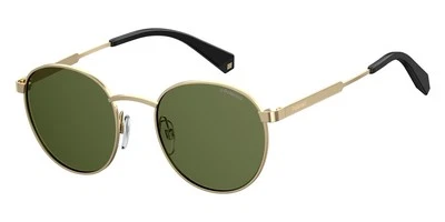 Nuevas gafas de sol Polaroid unisex ovaladas para adultos PLD 2053/S 0PEF/UC doradas verdes 51 mm Foto 1 de 2