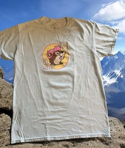 BUC-EE’S Women’s Happiness Blooms At Buc-ee’s  T Shirt Light Blue Size M  - Picture 1 of 5