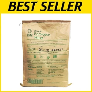 Nutritious Organic Black Rice - Whole Grain, Gluten-Free & Vegan - 11lb Bag - Picture 1 of 9