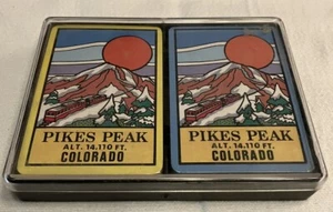 2 Vintage Playing Cards Souvenir Colorado Summit Pikes Peak - Picture 1 of 1