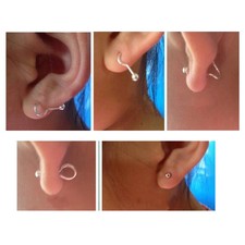 1Pair Sterling Silver Ear Studs Findings Post Earring Hooks Jewelry Findings