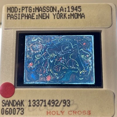 Andre Masson “Pasiphae” Surrealismo Francés 35mm Diapositiva Foto 1 de 3