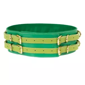 Cinturón de cintura de cuero. Verde - Imagen 1 de 25
