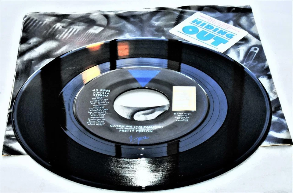 Pretty Poison Catch Me If You Can 1986 Virgin 96752 электронная поп-музыка 45 об/мин почти как новая - Изображение 1 из 1