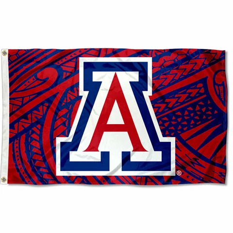 Arizona Wildcats Samoan Pattern Flag Large 3x5 Cover
