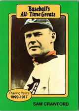 1987 Hygrade All-Time Greats Sam Crawford #NNO Detroit Tigers