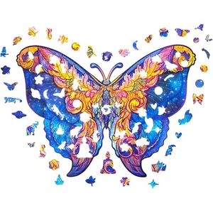 UNIDRAGON Rompecabezas de Madera - Mariposa Intergalaxia - Caja de Regalo - Rompecabezas de Madera - Imagen 1 de 10