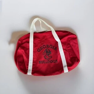Vintage 70s Georgia Bulldogs Canvas Gym Bag Duffle Tote excellent Condition ! - Picture 1 of 12
