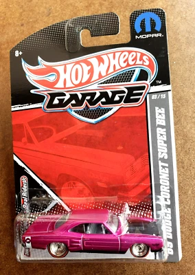 2011 Hot Wheels '69 DODGE CORONET SUPER BEE Metallic Pink ZAMAC Base 3/15 RL RRS - Image 1 of 4