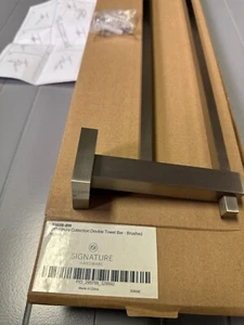 Signature Hardware 295784 Albury 24" Double Towel Bar - Brushed Nickel - Bild 1 von 2