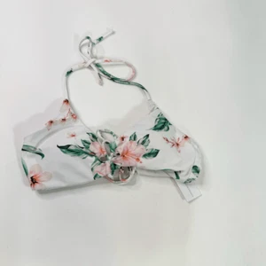 Raisins Bikini Top Womens Large White & Pink Floral Print Costa Bra NWT Swimwear - Picture 1 of 7