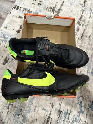 New Nike the Nike Premier III Fg Black-Volt Sz Mens 11/Wmn 12.5 USA HM0265-008 - Image 1 of 4