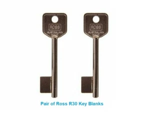 Ross R30 Safe Key Blanks PAIR - Safe - Lock - Key blanks - Gun Safe - Keys - Picture 1 of 3