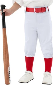 Baseballhose mit Socken und Gürtel Resinta Jugend Jungen Größe 10-12 Jahre - rot - Bild 1 von 5