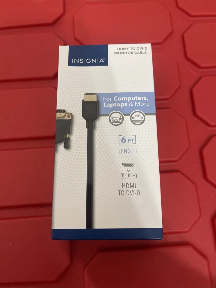 Insignia 1.8m (6 ft.) HDMI to DVI Cable (NS-PCHDDV6-C) - Image 1 of 1