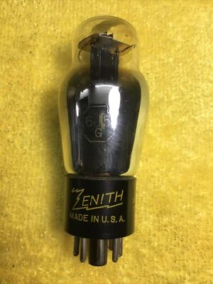 ZENITH 6J5 AUDIO RADIO TUBO VACÍO PROBADO VINTAGE PLACA NEGRA A243.C Foto 1 de 3