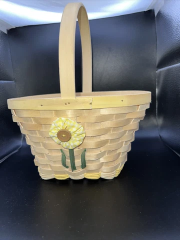 Longaberger 1999 oblong Hope Basket, Easter, Garden Splendor Signed by BRAKE Cover