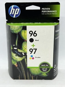 ORIGINAL 2ER-PACK HP 96 SCHWARZ & 97 DREIFARBIGE TINTE C9353FN DATUM Dez 2013 - Bild 1 von 5