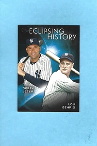 2015 Derek Jeter Lou Gehrig Topps Eclipsing History Insert MINT - Picture 1 of 1