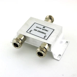 1x RF Coaxial Power N 2-Way Splitter Divider Combiner 380-2500MHz Signal Booster - Picture 1 of 7