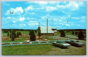 Postal cromada Krazy Acres Funland Park Thomson Illinois - Imagen 1 de 3
