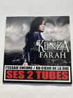 CD SINGLE KENZA FARAH J'ESSAIE ENCORE AU COEUR DE LA RUE - tres bon etat - poche