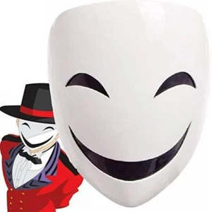 Cosplay Kagetane Hiruko Burakku Buretto Full Face Anime Black Bullet Smile Mask - Picture 1 of 11