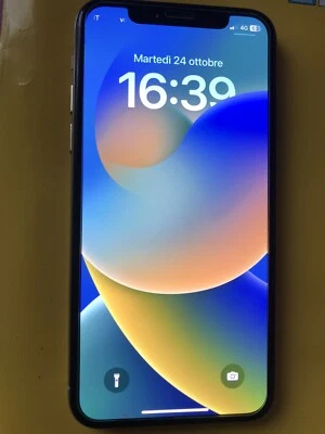 Apple iPhone X - 64 GB - Argento (Sbloccato) - Immagine 1 di 4