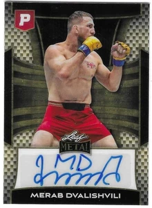 MERAB DVALISHVILI 2025 Leaf Metal (GOLD) Autograph Card "The Machine" 🔥🔥🔥🔥 - Picture 1 of 2