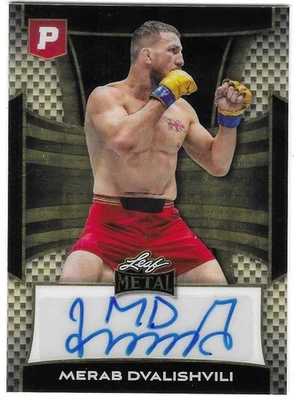 MERAB DVALISHVILI 2025 Leaf Metal (GOLD) Autograph Card "The Machine" 🔥🔥🔥🔥 - Image 1 of 2