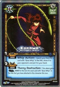 Yu Yu Hakusho TCG Kurama Reformed Demon TR13 Rare NM Spirit Pack 1 Print Line - Picture 1 of 5