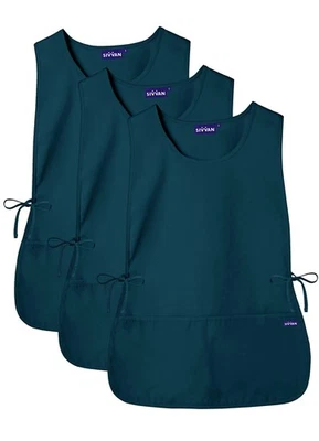 Sivvan Unisex Cobbler Apron Adjustable Waist Ties 2 Deep front pockets (3 Pack) - Image 1 of 4