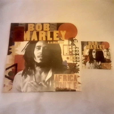 BOB MARLEY & THE WAILERS - AFRICA UNITE RED VINYL LP With Skip Marley  signed  c - Image 1 of 4