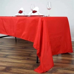 10 pcs 60x126 RECTANGLE POLYESTER TABLECLOTHS Wedding Party Reception WHOLESALE - Picture 1 of 215