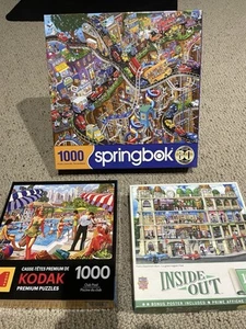 Three 1000 Piece Puzzles - Picture 1 of 8