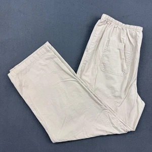Pantalones L.L.Bean Para Hombre Grandes Beige Calce Clásico Mezcla de Algodón Cordón Cintura - Imagen 1 de 8