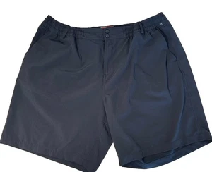 Burlebo Shorts Mens XXL Navy Blue Stretch Waist Fish Pockets Performance Hiking - Picture 1 of 7