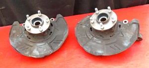 05-14 SUBARU LEGACY FRONT BRAKE KNUCKLE SPINDLE WITH HUB SET PAIR BOTH OEM - Picture 1 of 7