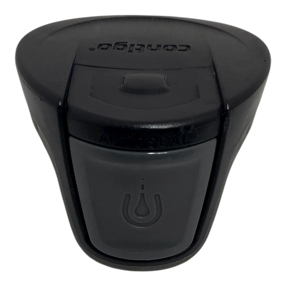 🌊 Tapa de repuesto vaso de viaje con sello automático Contigo 2" NEGRO GRIS USADO EN EXCELENTE ESTADO - Q3 Foto 1 de 4