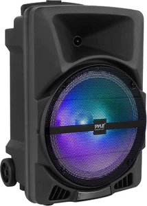 Pyle 12" Portable Bluetooth Speaker System - 800 Watts - Latest DJ LED Lights, K - Picture 1 of 8