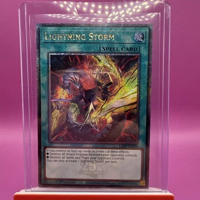 Lightning Storm RA04-EN094 Quarter Century Rare 1st Edition alternative Art  - Image 1 of 4