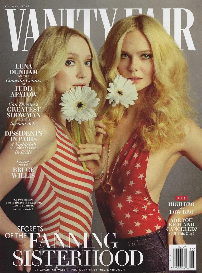 Vanity Fair Magazine  October 2025  Dakota & Elle Fanning - Image 1 of 1