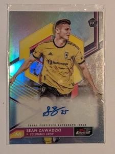 Sean Zawadzki 2023 Topps Finest MLS Rookie Auto Card RC - Columbus Crew - Picture 1 of 3