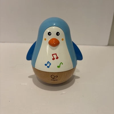 Hape: Penguin Musical Wobbler W/ Tinkling Sounds & Moving Arms As It Waddles - Image 1 of 2