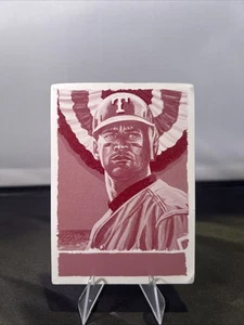 2001 Topps Gallery Alex Rodriguez Texas Rangers Magenta Printing Plate 1/1 #15 - Bild 1 von 2