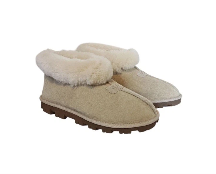 De Colección UGG Sheila 5126 Para Mujer Talla 8 EU40.5 Zapatilla Bota Bronceada Sin Cordones Botín Cómodo Foto 1 de 4