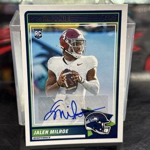 2025 Score Football JALEN MILROE Base Rookie Auto #29 Seattle Seahawks - Picture 1 of 4